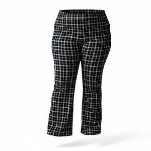No Boundaries Womens Black & White Plaid Pants XL